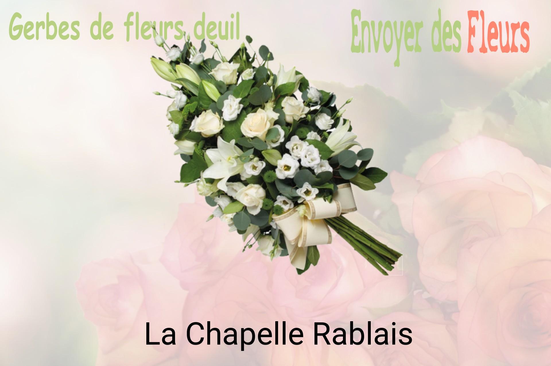 Gerbe de fleurs de deuil livrée à La Chapelle-Rablais